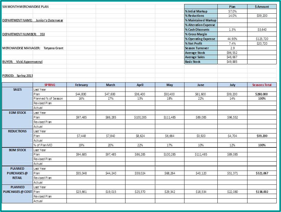 Microsoft Excel Project Plan Template