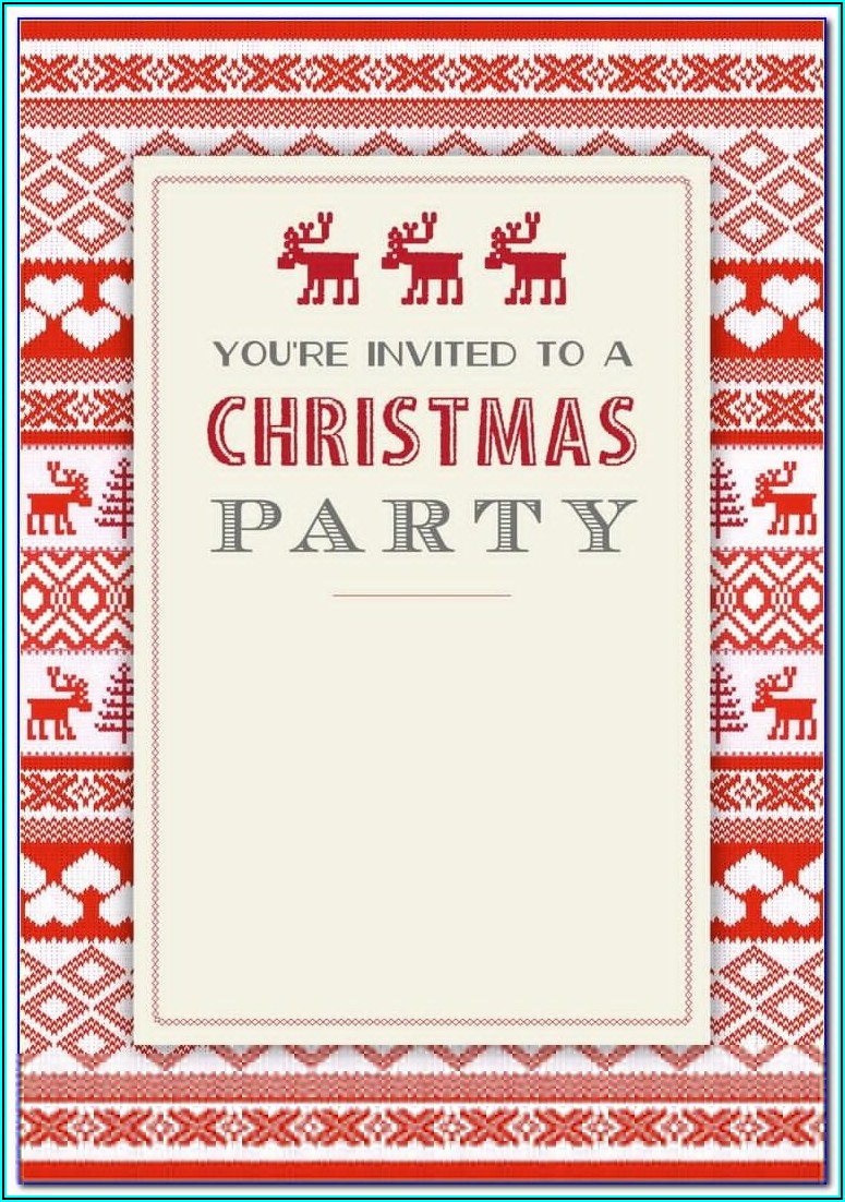 Microsoft Office Holiday Party Invitation Templates