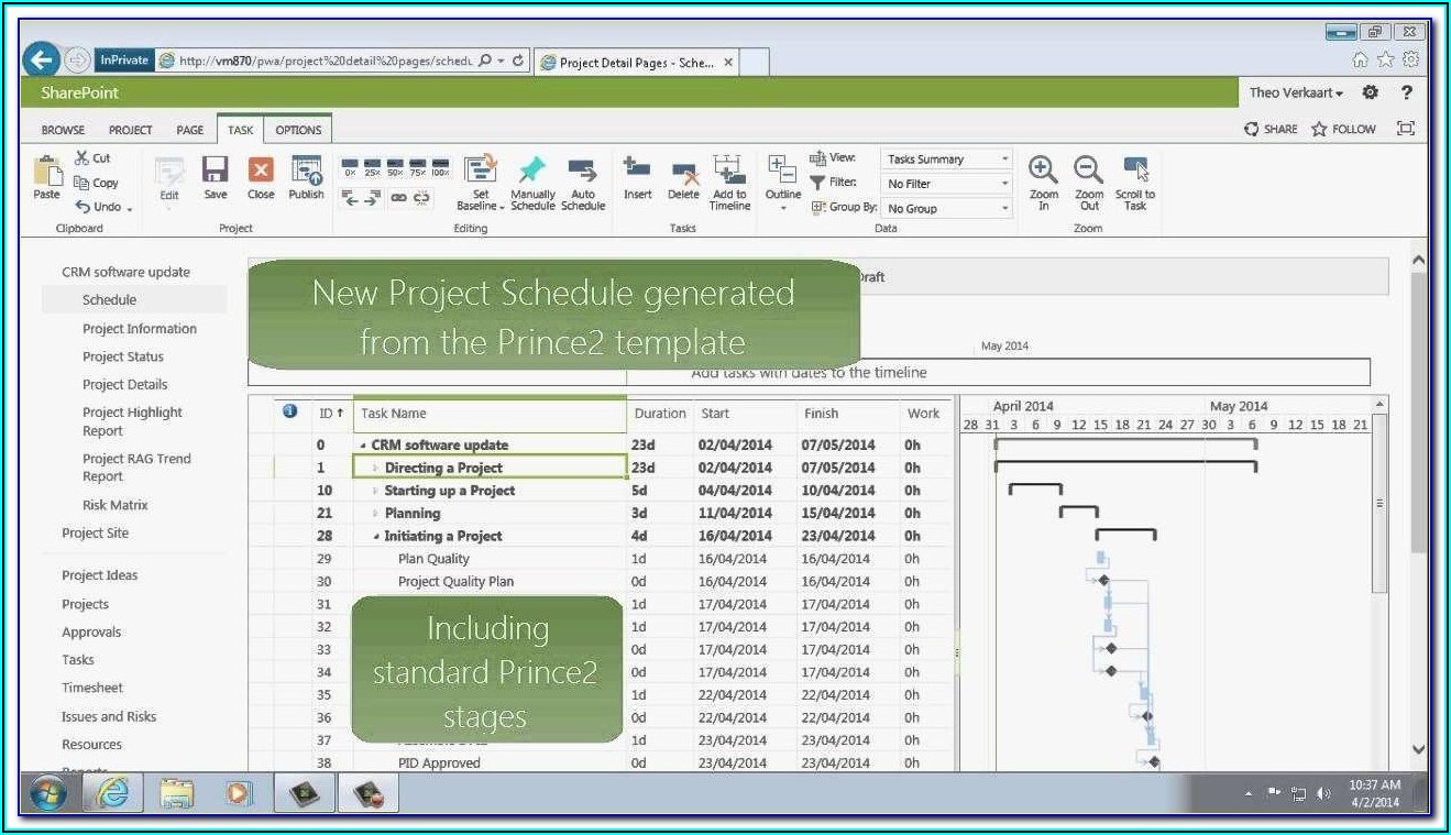 Ms Excel Project Plan Template