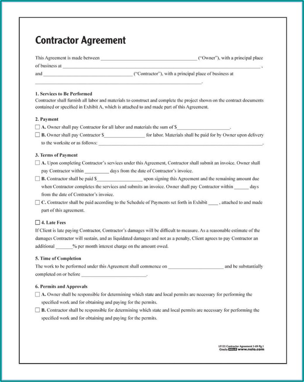 Nolo Promissory Note Template
