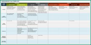 Onboarding Plan Template Excel