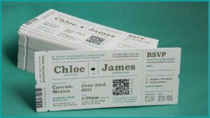 Plane Ticket Invitation Template
