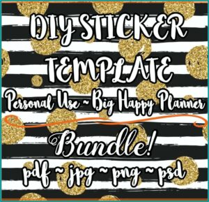 Printable Sticker Template