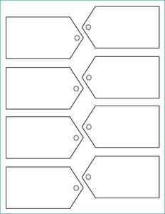 Printable Tag Templates Free