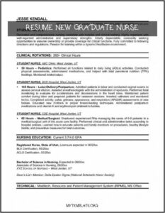 Registered Nurse Resume Templates Free