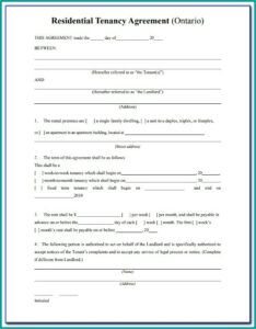 Rental Agreement Template Utah