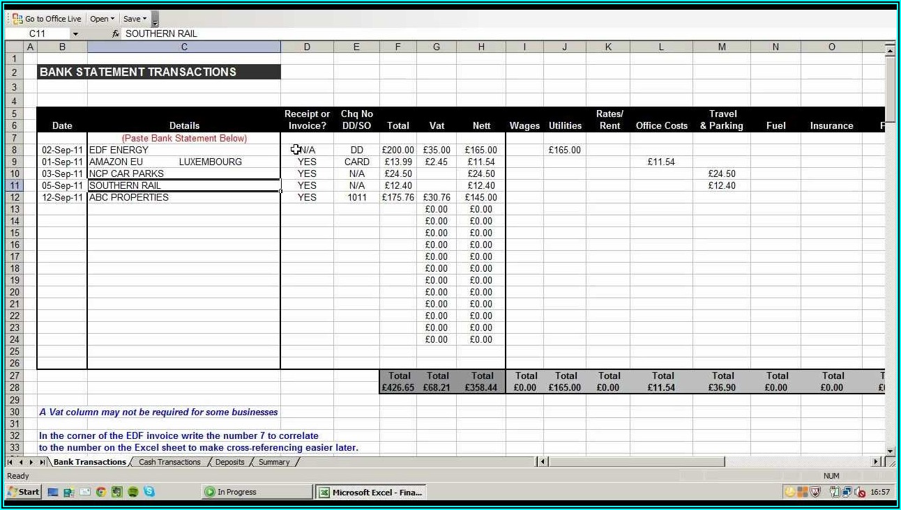 Simple Balance Sheet Template Excel