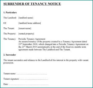 Tenant Eviction Letter Template Uk