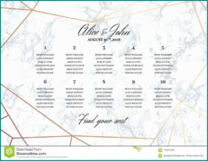 Wedding Seating Chart Poster Template