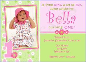 1st Birthday Girl Invitation Templates