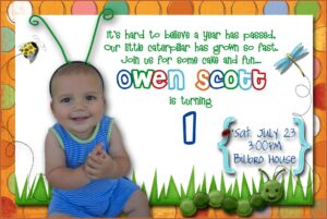 1st Birthday Invitation Card For Baby Boy Indian