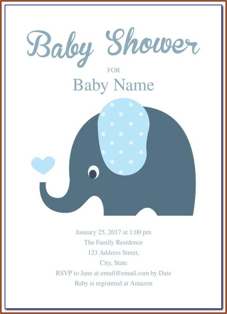 1st Birthday Invitation Card For Baby Boy Template