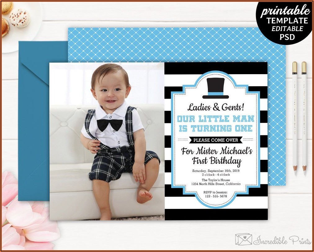 1st Birthday Invitation Message For Baby Boy In English