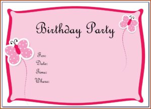 1st Birthday Invitation Templates Photoshop Free