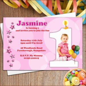 1st Birthday Invitation Wording