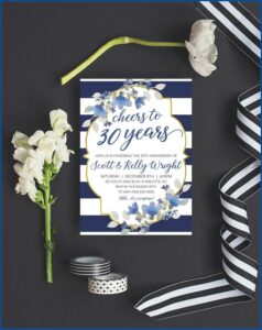 30th Birthday Invitation Templates Download