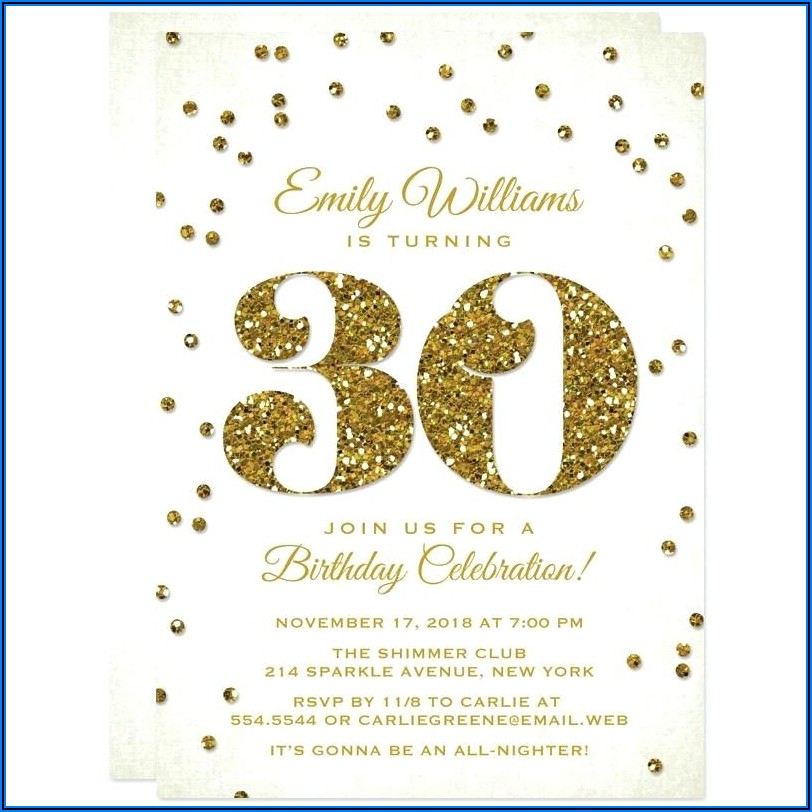 30th Birthday Invitations Funny