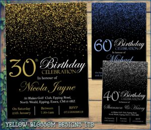 30th Birthday Invitations Male