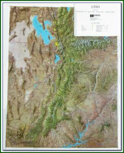 3d Relief Map Of Scotland