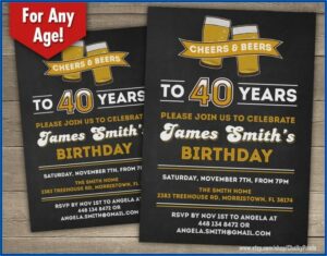 40th Surprise Birthday Invitation Wording
