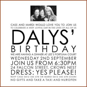70th Birthday Invitations Au