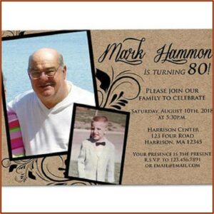 70th Birthday Invitations For A Man