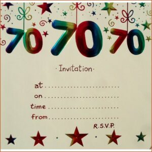70th Birthday Invitations With Photos Free