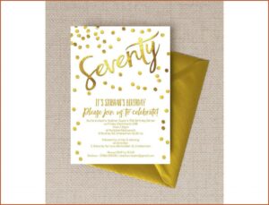 70th Birthday Party Invitation Wording Samples