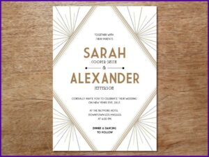 Art Deco Invitation Template