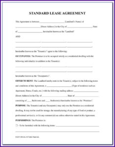 Auto Lease Agreement Template