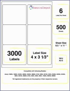 Avery 4x3 Name Badge Template