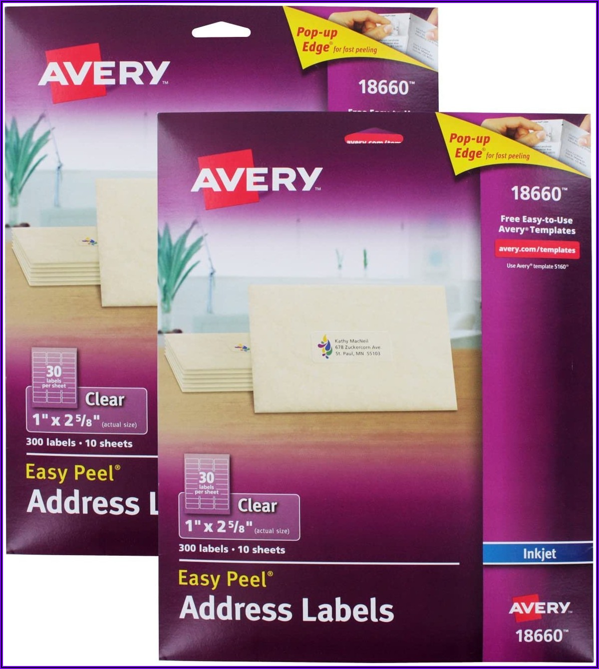 Avery Clear Labels Template 18660