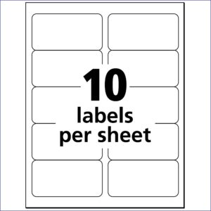 Avery Label 14 Per Sheet Template