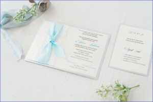 Baby Boy Baptism Invitation Card