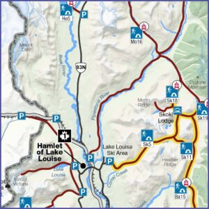 Banff National Park Trail Map