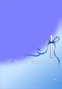 Baptism Invitation Background For Boy