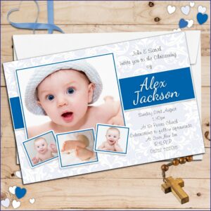 Baptism Invitation Boy Ideas