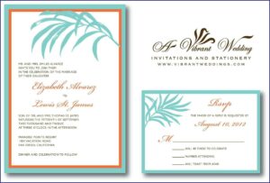 Beach Wedding Invitation Template Free