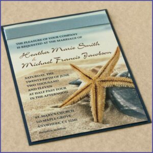 Beach Wedding Invitation Templates