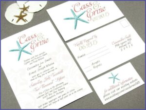 Beach Wedding Invitation Templates For Microsoft Word