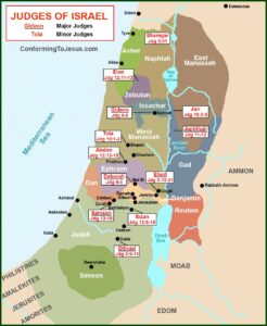 Biblical Map Of Israel Old Testament