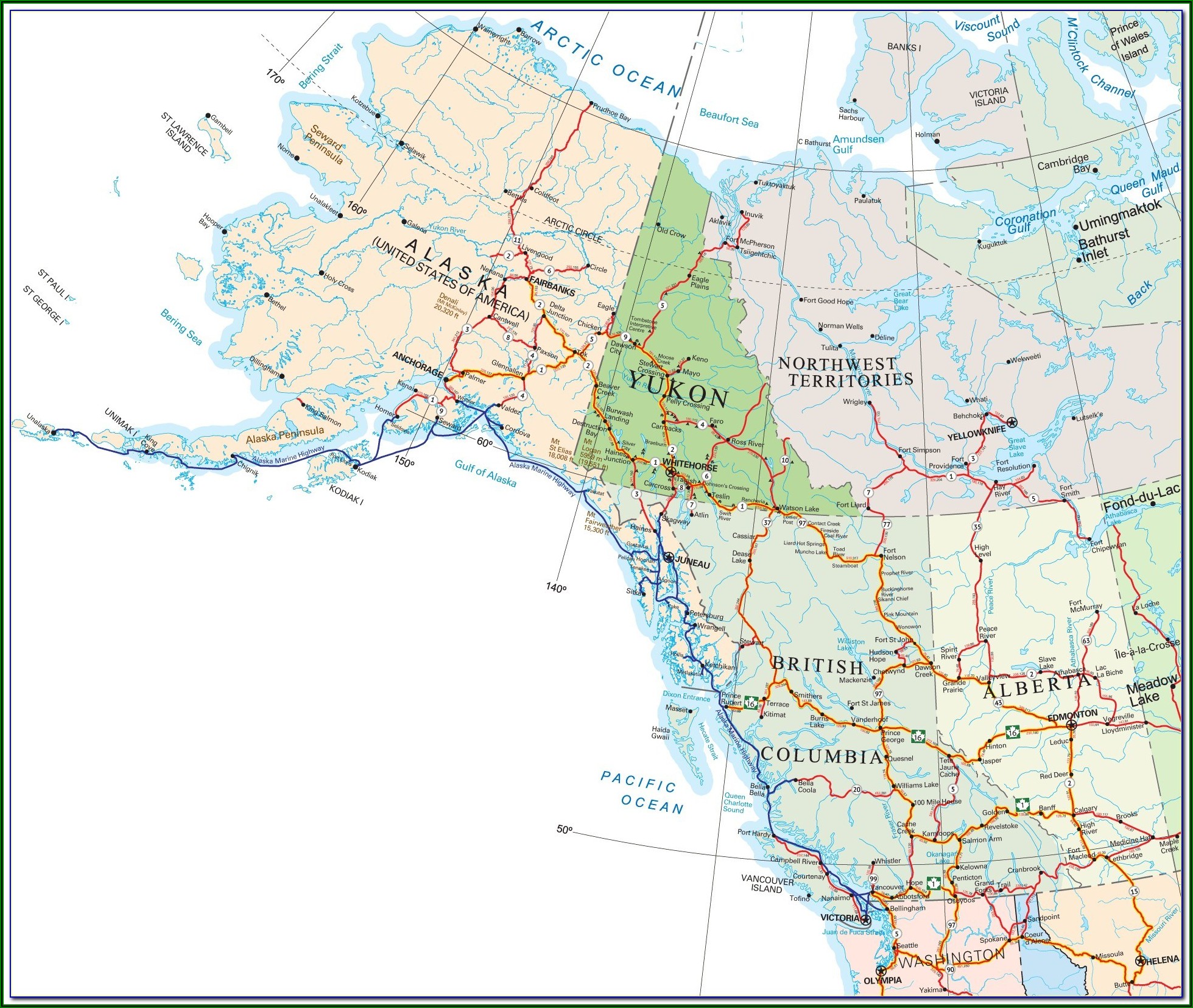 Big Cats Of North America Map