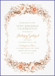 Birthday Invitation Card Design For Adults