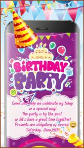 Birthday Invitation Card Maker Free Download
