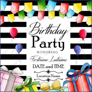 Birthday Invitation Card Png