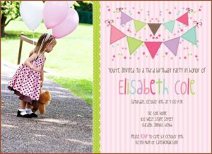 Birthday Invitation Layout Photoshop