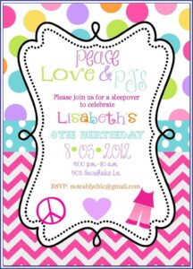Birthday Invitation Text For Girl