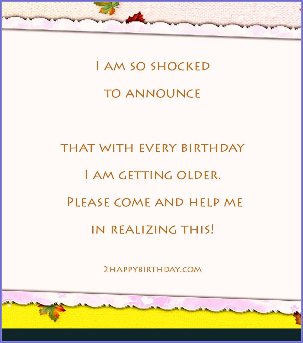 Birthday Invitation Text Message For Friends