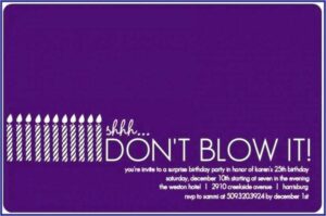 Birthday Invitation Text Message Templates