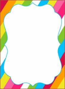 Birthday Party Invitation Blank Template